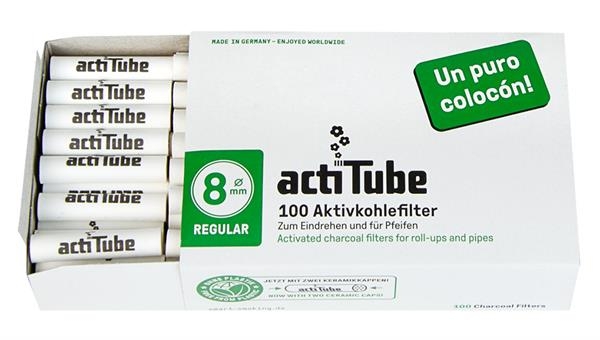 actiTube Aktivkohlefilter 100er Pack 8mm